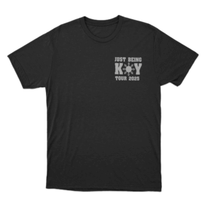 Just Being Koy 2024 Tour Unisex T Shirt Black